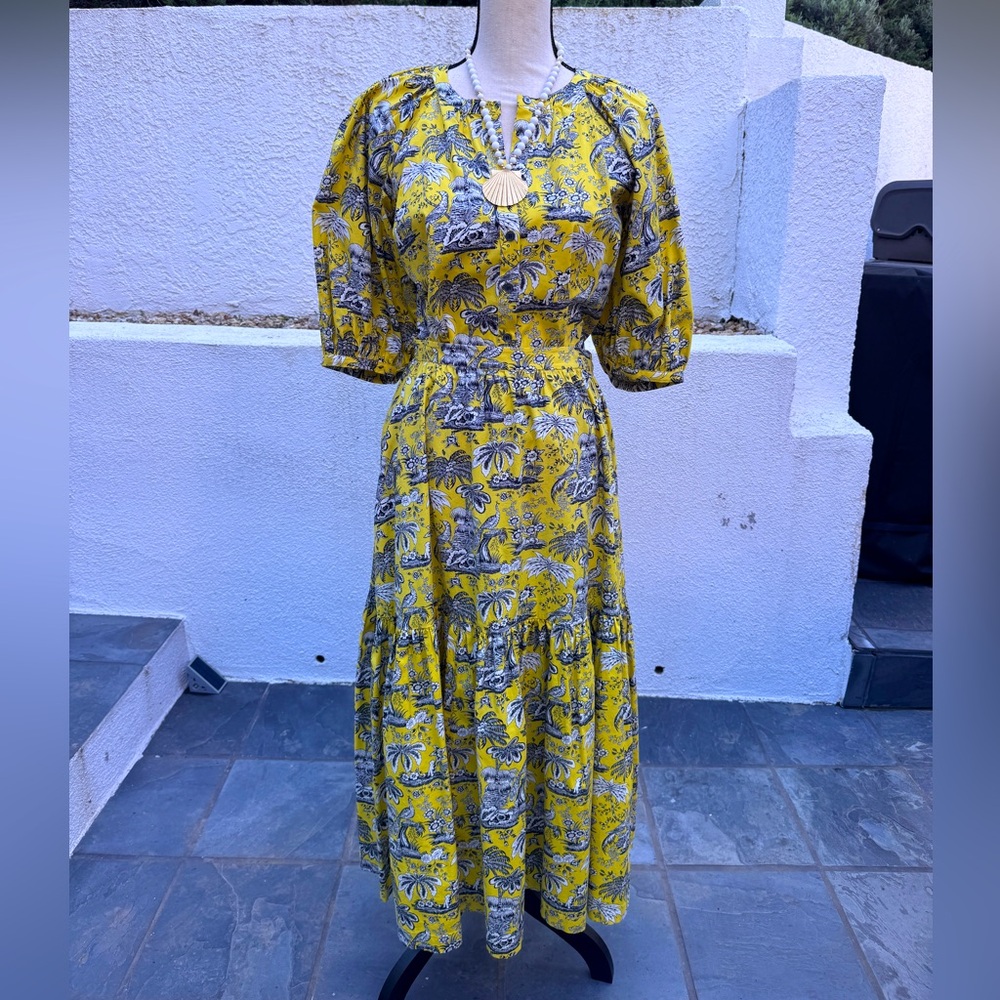 STAUD Sea Skirt ~ Yellow Toile 4